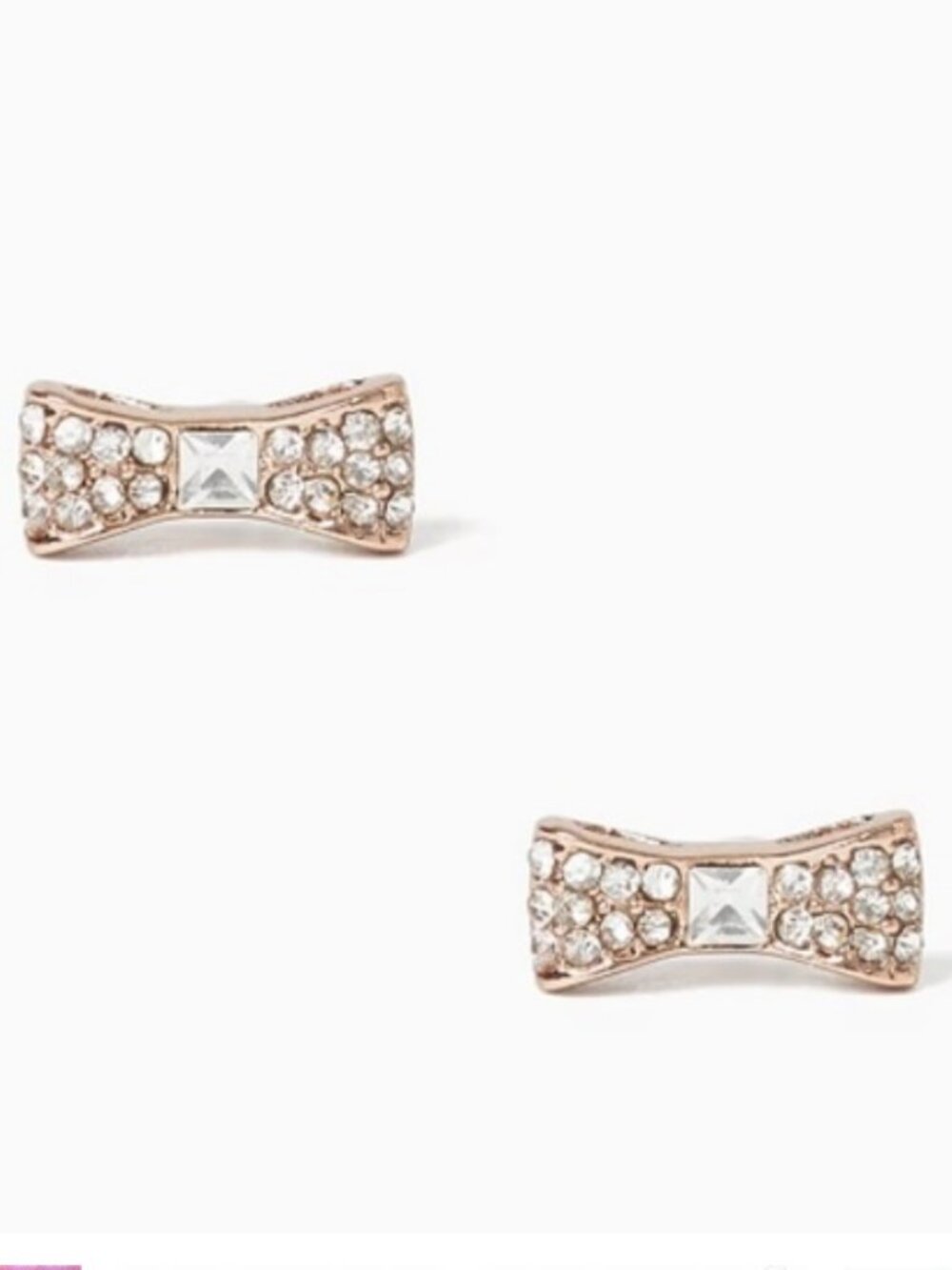 NWT~KATE SPADE~"Ready to Bow" Studs, RoseGold